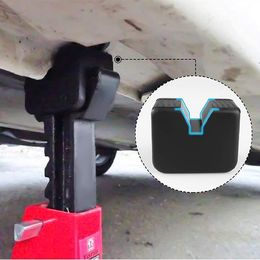 Car Jack Rubber Pad Car Slotted Lift Jack Stand Rubber Pads Floor Adapters Frame Rail Pinch Lifting Universal Repair Tools