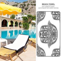 35x70cm Beach Swimming Pools Outdoor Activities Bath Towel Sunscreen Shawl Towel quick-drying Innovative Printing Beach Towel