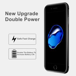 For Iphone 6 Plus Battery Case 6S 7 8 Plus 4000Mah Metal Shell Charger Power Bank For Iphone 6 6s 7 8 Plus Battery Case 5.5 Inch