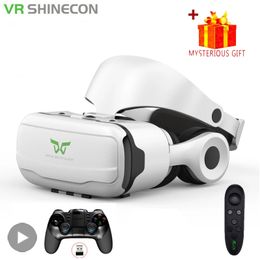 VR Glasses Virtual Reality 3D Headset Helmet For Android Smartphone Mobile Phone With Controller Game Wirth Real Goggles 240410