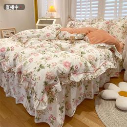 Bedding Sets Set Winter Milk Velvet Cotton Quilt Cover Bedsheet Coral Warm 2024