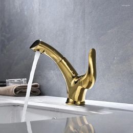 Bathroom Sink Faucets Drawing Cold And Water Handbasin Faucet European-style Chromium-plated Gold Black Table Lower Basin
