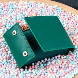Cases Watchbag Watch boxes Faux Leather Watch Case Holder Portable Pouch for Stainless Steel Automatic Watches Green Colour Gift Ro8033122