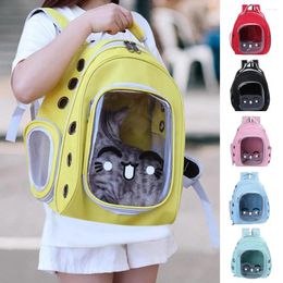Cat Carriers Carrier Pocket Comfortable To Stand Three-dimensional PC Transparent Window Pet Bag For Outdoor