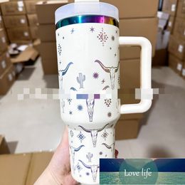 Top Quatily New 40Oz Car Cup Handle Cups Ice Cream Cups Vacuum Thermos Cup with Straw Factory Direct Sales