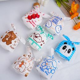 Gift Wrap 50pcs Packaging Bag Ear Bags Cookie Plastic Snack Baking Package And Event Party Supplies