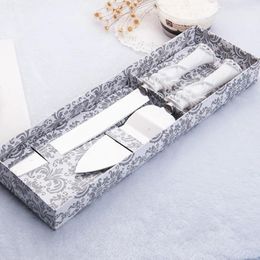 Party Decoration Western Wedding White West Style Cake Knife Stainless Steel Personalised Server Set Shovel Desserts Cutting Pie