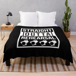 Blankets Director Designs Outta Rehearsal Movie Films Tees Men Women Product Flannel Bed Boho Aesthetic Throw Blanket