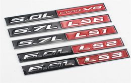1PC 50L coyote V857L LS657L LS1 60L LS268L LS3 Emblem Car Sticker For Fender Bonnet or Tailgate 3D Badge Decal3118342