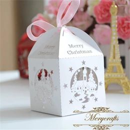 Gift Wrap Christmas Gifts Laser Cut Decorative Invitation White Magnetic Box
