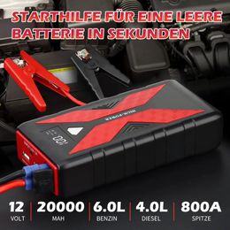 28000mAh Car Jump Starter Air Pump 5 In 1 Power Bank Lighting Portable Air Compressor Cars Battery Starters Starting Auto Tyre I