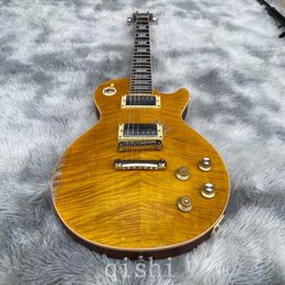 in stock Custom Shop Gary Moore Peter Green Flame Maple Top Relic Electric Guitar Tribute Aged 1959 Smoked Sunburst