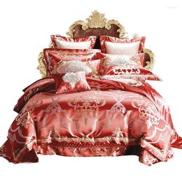 Bedding Sets Luxury Silk Embroidery Quilt Cover High-End Tribute Jacquard Ten-Piece Set Bed Comforter