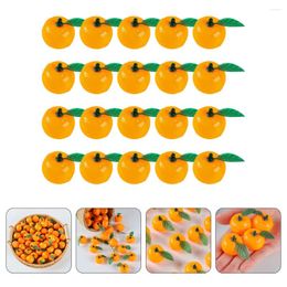 Party Decoration 20 Pcs Artificial Orange Simulation Oranges Desktop Fake Decor Home Mandarin Pography Props Model Models