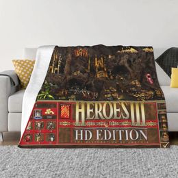 Blankets Heroes Of Might & Magic 3 Blanket Coral Fleece Plush All Season Anime Video Game Super Warm Throw For Bed Office Quilt