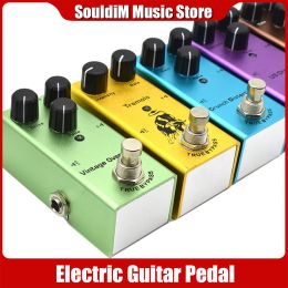 Pegs Overdrive Guitar Effect Pedal Full Metal Shell with True Bypass Classic Chorus/Vintage Phase/Digital Delay Effect Guitar Pedal