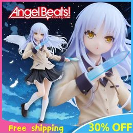 Action Toy Figures 18cm Angel Beats Figure Kanade Tachibana Kanade Fighting Stance Double Sword Kawaii Model Doll Peripherals Small Figure Gift Toy Y240415