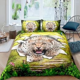 Bedding Sets Duvet Cover Bag Pillow Shams 180 220 200 225 228 228265 230 3D Animal Tiger Custom Design