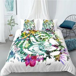 Bedding Sets 3D Design Duvet Cover Quilt Covers Pillow Cases 173 230 265 180 210 Tiger Custom