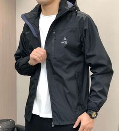 ARC jacket mens designer hoodie tech nylon waterproof gore tex zipper jackets high quality 3 in 1 lightweight coat outdoor sports men coats New end 6sx
