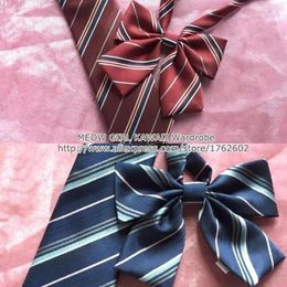 Bow Ties Anime A Short Distance Relationship Style Japanese School Girls & Boys JK Uniform Tie Students Neck Cosplay 2 Colours