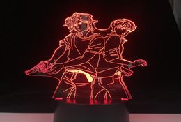 ASH LYNX AND EIJI OKUMURA LED 3d ANIME LAMP BANANA FISH 3D Led 7 Colours Light Japanese Anime Touch Remote Control Base Table Lamp5805293