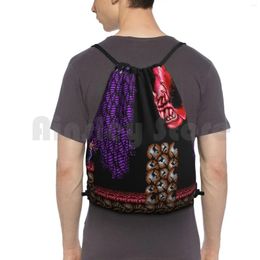 Backpack Contra Drawstring Bags Gym Bag Waterproof Video Game Army Guns Fantasy Sci Fi Science Fiction Shoot Nes