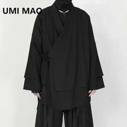 Men's Jackets UMI MAO Big Yards Of Jacket Tide Way Tunic Cardigan Double-layer Get Loose In The Long Coat