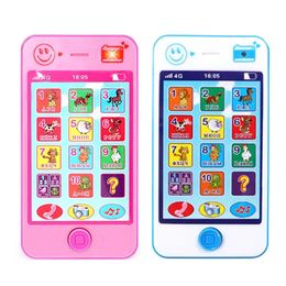 Russian Language Kids Phone Toys Childrens Educational Simulation Music Mobile Phone Toy Children Baby Early Childhood Gift 240422