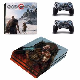 Stickers God of War 4 PS4 Pro Skin Sticker For Sony PlayStation 4 Pro Console and Controller For Dualshock 4 PS4 Pro Stickers Decal Vinyl