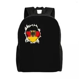 Backpack Flag Of Germany For Men Women Water Resistant School College German Patriotic Gift Bag Print Bookbags