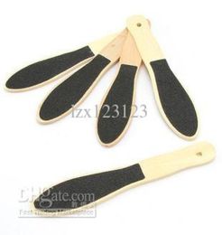 Heel File wooden foot files for Pedicure nail art Double Sided File Callus Remover Wood Handle8087913