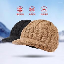 Ball Caps Solid Colors Women's Knit Baseball Autumn Winter Warm Wool Snapback For Men Fashion Gorras Hombre