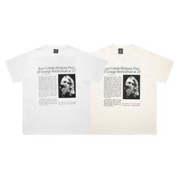 Men's T-Shirts Nirvana band Kurt Donald Cobain short sleeved high street men's and women's T-shirts