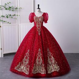 Elegant Red Of The Bride Dresses Short Sleeves New Long Formal Wedding Party Guests Gowns Evening Groom Gold Bling Plus Size Mother Dress 403