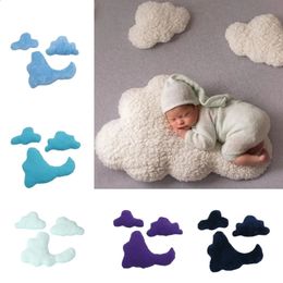 born Pography Props Cute 3 Sizes Cloud Shaped Pillow Cushion Stuffed Plush Toy Bedding Baby room Home Decoration Gift 240127