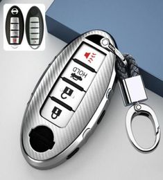 For Nissan Infiniti Accessories Full Covered Key Case Fob Chain Holder Cover21492973229537