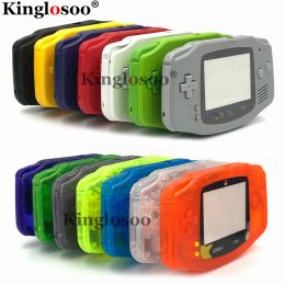 Cases Pure Colour Limited Edition Full Shell Cover Case Replacement kit for Game Boy Advance GBA housing w/ rubber pads