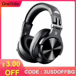 Headphones OneOdio A70 Wireless Headphones With Mic Bluetooth 5.2 Headset Over Ear Professional Recording Studio Monitor DJ Headphones