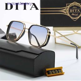 Original 1to1 Dita The first order is reduced immediately DITA Tita Sunglasses High quality Business Casual Glasses Fashion Street Photo T6U3