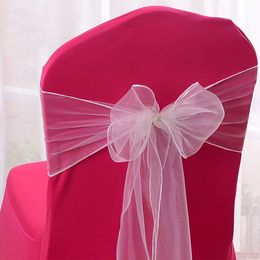 Link For Chair Cover Romantic Beautiful Chiffon Lace Real Picture Chair Sashes Colourful Wedding Supplies