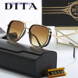 Original 1to1 Dita The first order is reduced immediately DITA Tita Sunglasses High quality Business Casual Glasses Fashion Street Photo