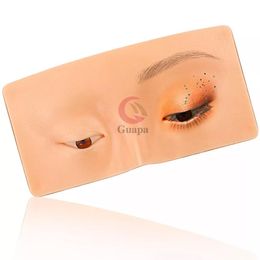 Other Tattoo Supplies Premium 5D Eyebrow Tattoo Practice Skin Eye Makeup Training Skin Silicone Practice Pad for Makeup Beauty Academy 230907
