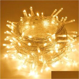 Led Strings String Lights Christmas Fairy 10M 80Leds Battery Operated Waterproof Lighting For Party Bedroom Indoor Outdoor Drop Delive Dhkgy