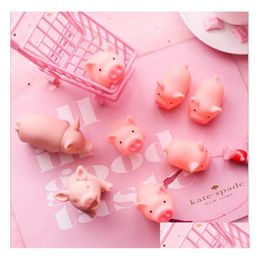 Decompression Toy Funny Screaming Pig Novelty Cute Cartoon Vent Piglet Squeeze Sound Relieve Gadgets Gifts Toys Drop Delivery Gag Dh4W6