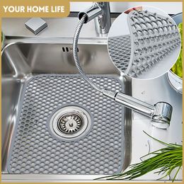 Mats Pads Sink Protectors for Kitchen Mat Grid Silicone Bottom of Stainless Steel Heat resistant mat 230923