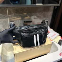Designer Waist Bags Woman Crossbody Bags Mens Chest Bag Explorer Fashion Black Grain Leather New Motorcycle Belt Purse High Quality