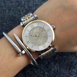 Arm Hot Fashion Brand Watches women girl crystal style Metal steel band Quartz Wrist Watch Wholesale Free Shipping Gift digital watch