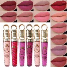 Lip Gloss Waterproof Glitter Matte Liquid Lipstick Glaze Cosmetics Beauty Red Pigment Sexy Makeup