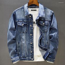 Men's Jackets Autumn Short 2023 Denim Jacket Men Fashion Lapel Coat Clothes Trendy Male Winter Boys Plus Size Motorcycle Outerwear